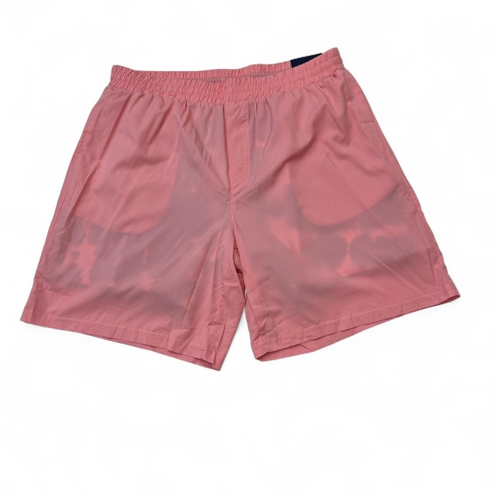 NWT Simply Southern Performance Stretch Men’s Pink Lined Drawstring Shorts L